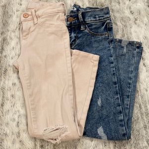 Girls Old Navy Ballerina Ripped Jeggings